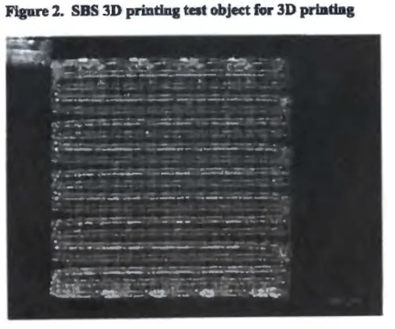 3D printed example of a dielectric material with low loss values